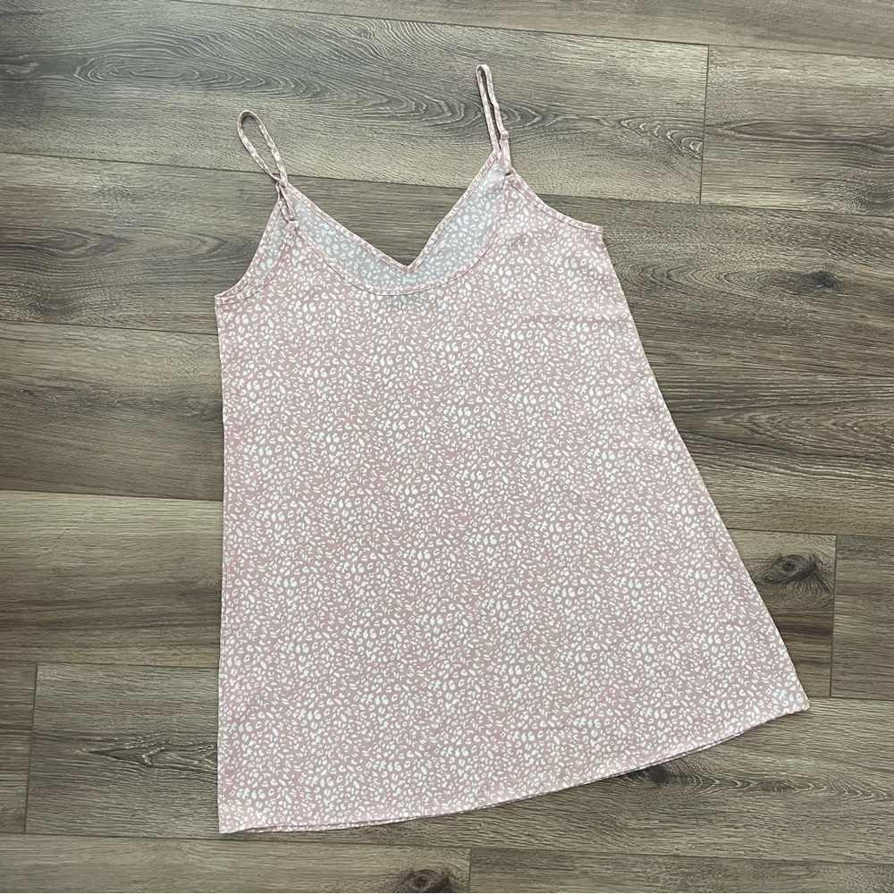 Shein Pink Cheetah Dress Medium - Picture 2 of 3